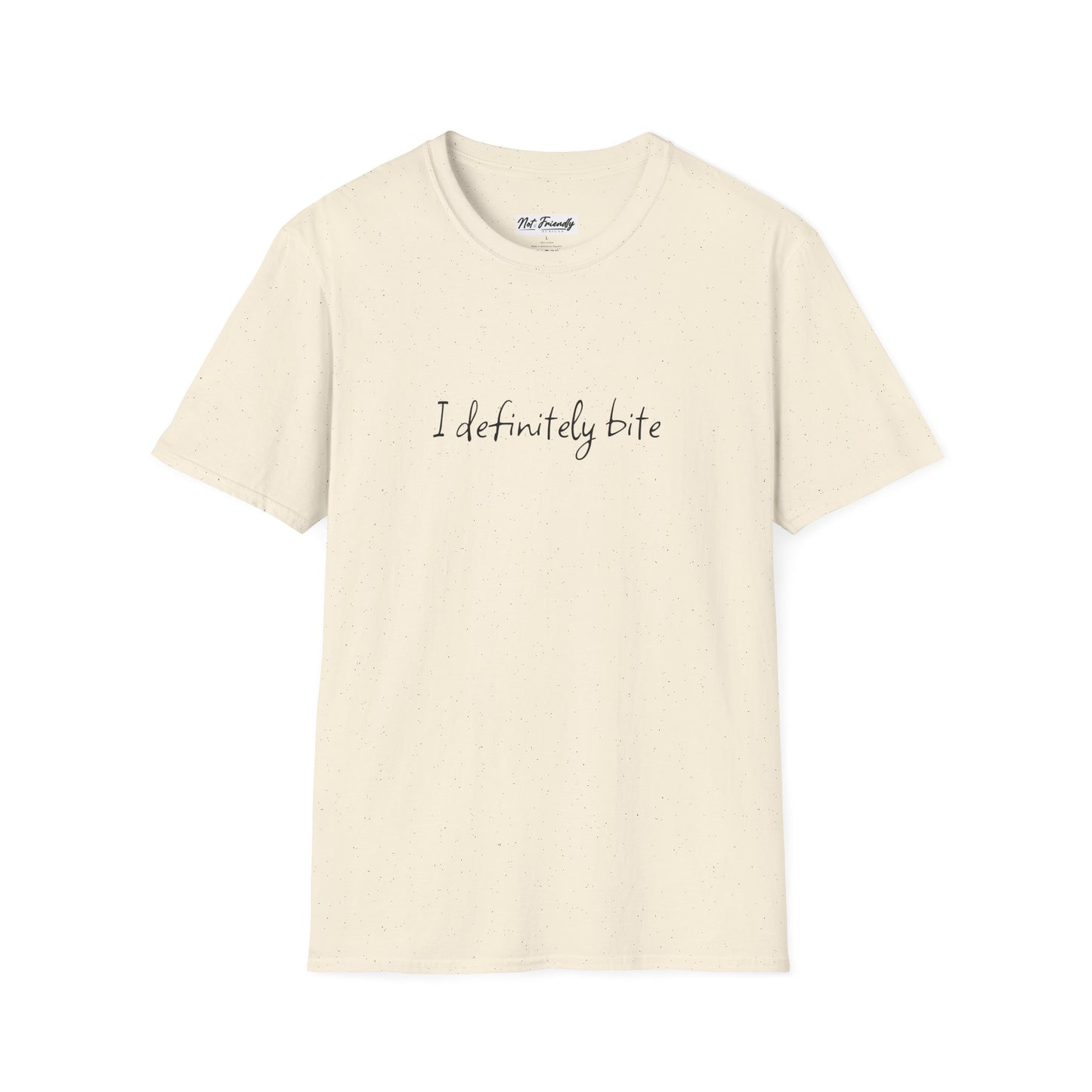 Unisex Softstyle T-Shirt - "I definitely bite" Casual Tee